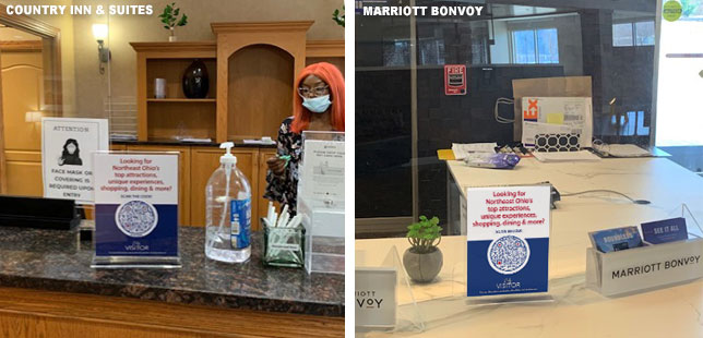 QR Signage In Use - Hotels