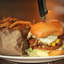 Burntwood Tavern Burger Fries