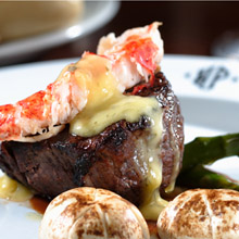 Hyde Park Steak a la lobster
