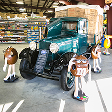 b. a. Sweetie truck with M&Ms